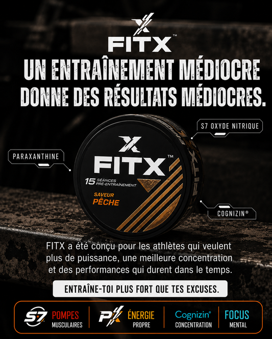 FITX Pré-Workout Pouches – Énergie & Concentration sans compromis